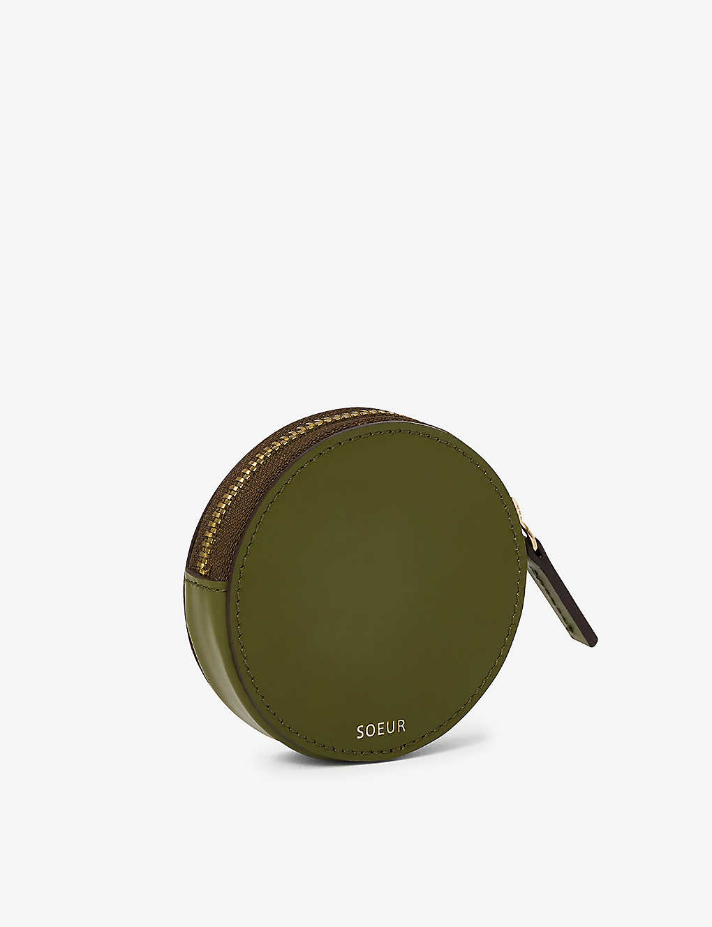 Soeur Green Tips Logo-embossed Leather Purse