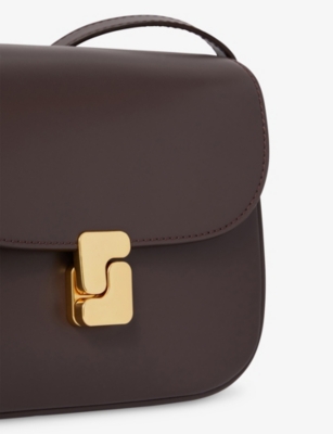 Soeur Womens Purple Belissima Branded-buckle Mini Leather Cross-body Bag In Purple