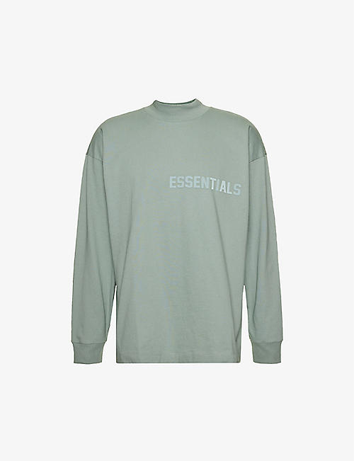 FOG X ESSENTIALS: ESSENTIALS brand-appliqué long-sleeved cotton-jersey T-shirt