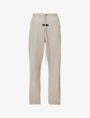 Essentials Logo-patch Drawstring Track Pants In Seal