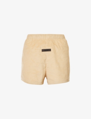 Essentials Relaxed-fit Cotton-corduroy Shorts In Sand
