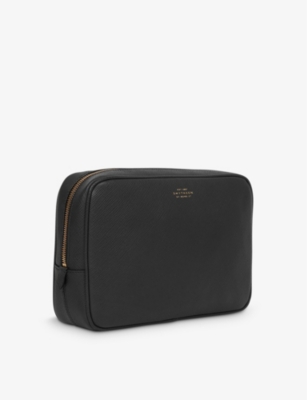 SMYTHSON: Panama tech-organiser cross-grain leather pouch