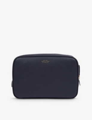 SMYTHSON: Panama tech-organiser cross-grain leather pouch