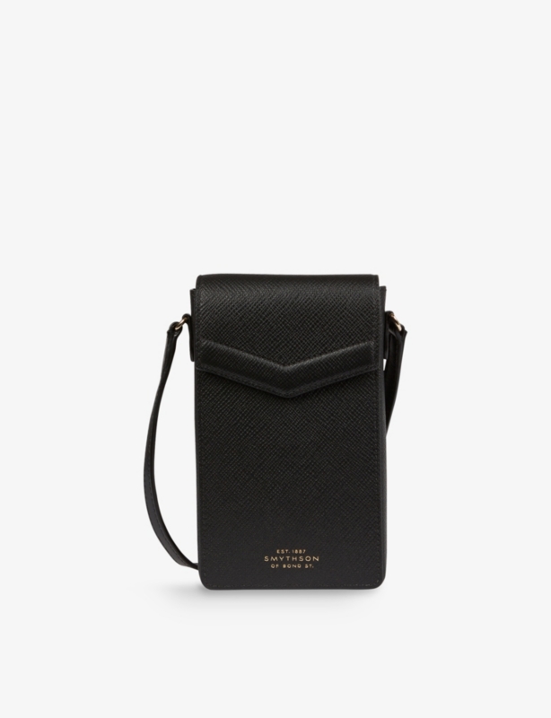 Envelope leather cross-body phone case pouch