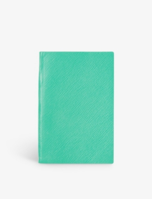 Smythson Nile Blue Mummy To Be Grained Leather Notebook 14cm x 9Cm