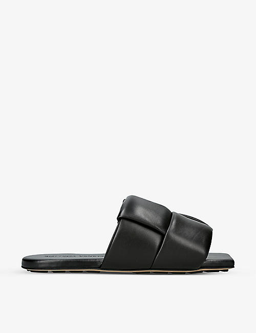 BOTTEGA VENETA: Intrecciato-woven leather sandals