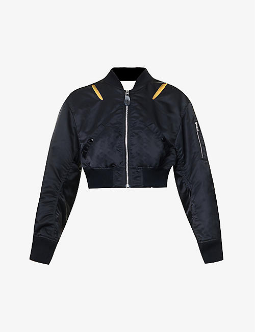 UNDERCOVER: Cut-out ribbed-trim shell jacket