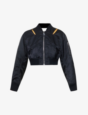 UNDERCOVER - Cut-out ribbed-trim shell jacket | Selfridges.com