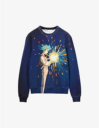 LOEWE: LOEWE x Howl's Moving Castle Magical Sky graphic-print cotton sweatshirt