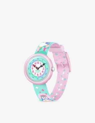 FLIK FLAK: FBNP206 Brrave Pinguins bio-sourced plastic and recycled-PET quartz watch