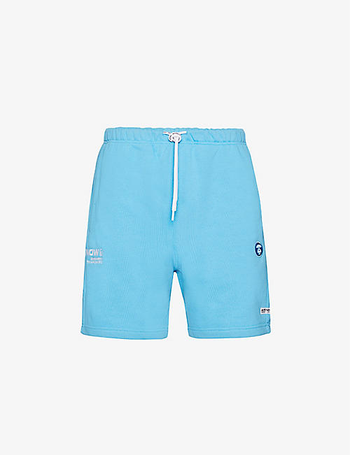 AAPE: One Point brand-embroidered relaxed-fit cotton-blend shorts