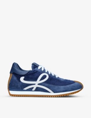 LOEWE Flow Runner monogram-embossed leather and shell low-top trainers