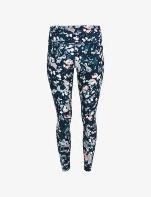 Sweaty Betty Power Pocket Workout Leggings In Pink Floral Print