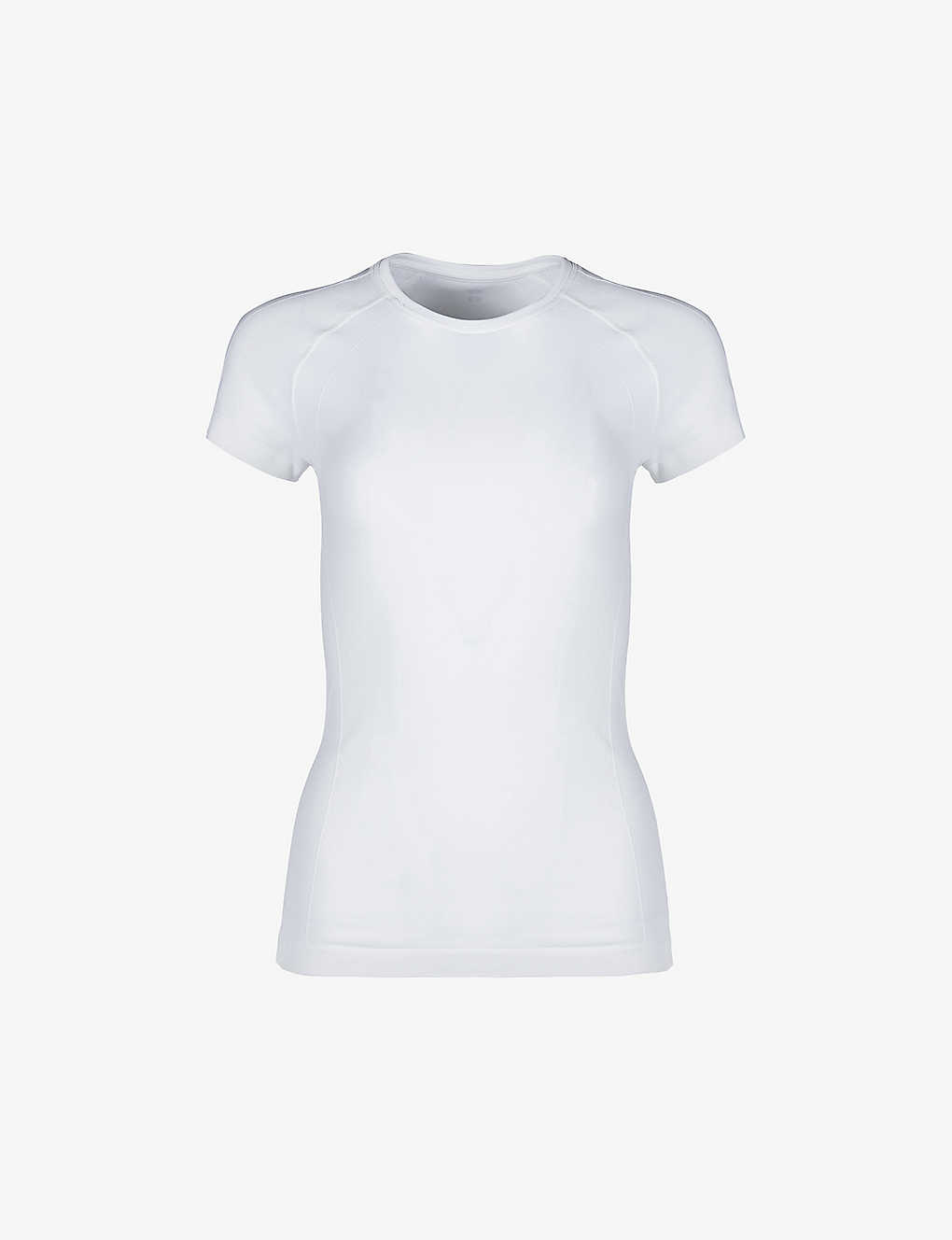 Sweaty Betty Womens White Athlete Seamless Workout Stretch-jersey T-shirt