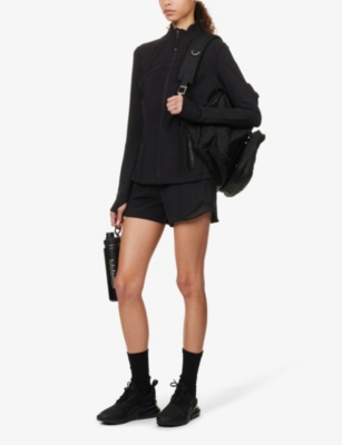 Lululemon Womens Black Hotty Hot 4” Regular-fit Stretch-woven Shorts In Black