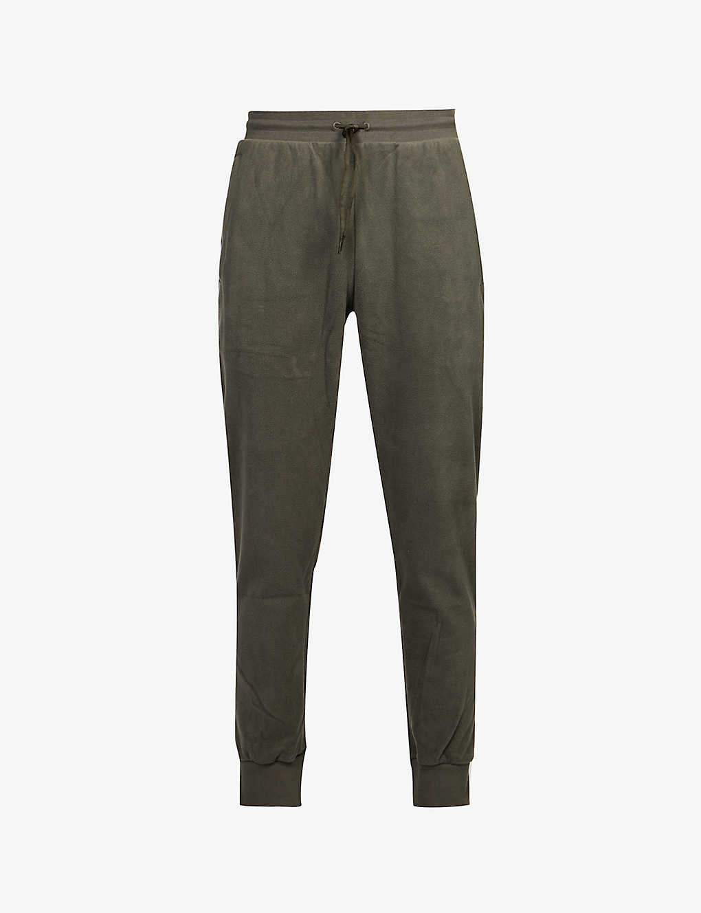 Adidas Statement Mens Utility Grey Spezial Tapered-leg Mid-rise Stretch-cotton Jogging Bottoms