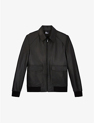 THE KOOPLES: Flap-pocket leather jacket
