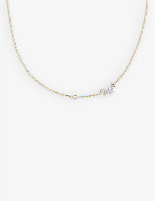 THE ALKEMISTRY: Meher Star constellation 18ct yellow-gold and 0.14ct diamond necklace
