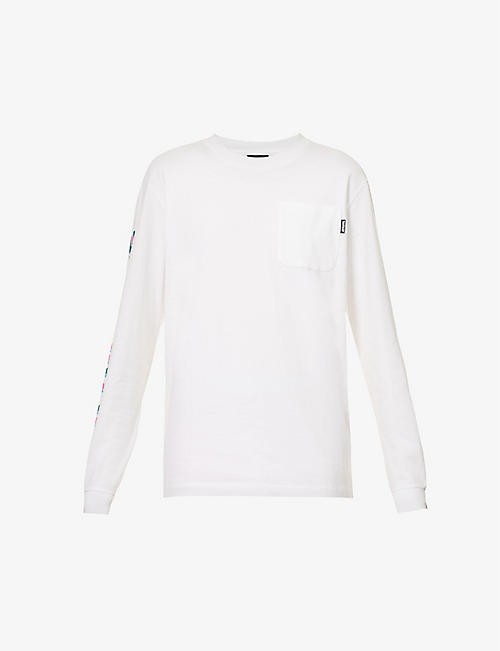 BILLIONAIRE BOYS CLUB: Geometric logo-print long-sleeved cotton-jersey T-shirt