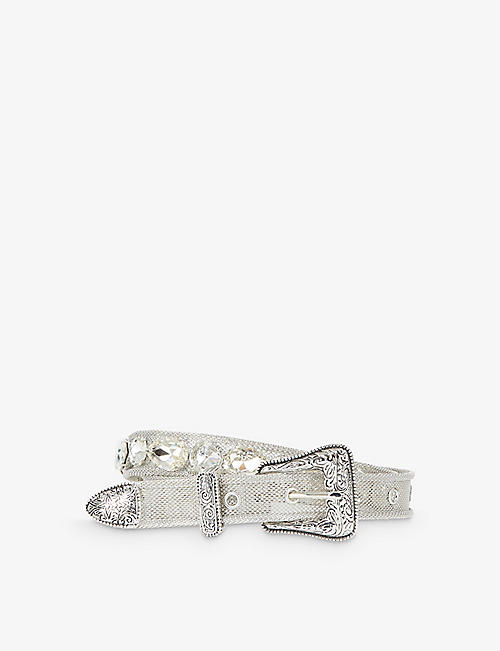 THE KOOPLES: Gemstone-embellished metal-mesh belt