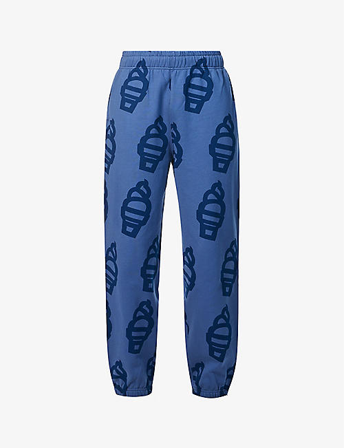 ICECREAM: Soft Serve graphic-print relaxed-fit cotton-blend jogging bottoms