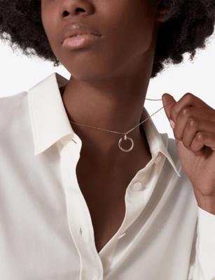 CARTIER: Juste un Clou 18ct yellow-gold and 0.12ct diamond pendant necklace