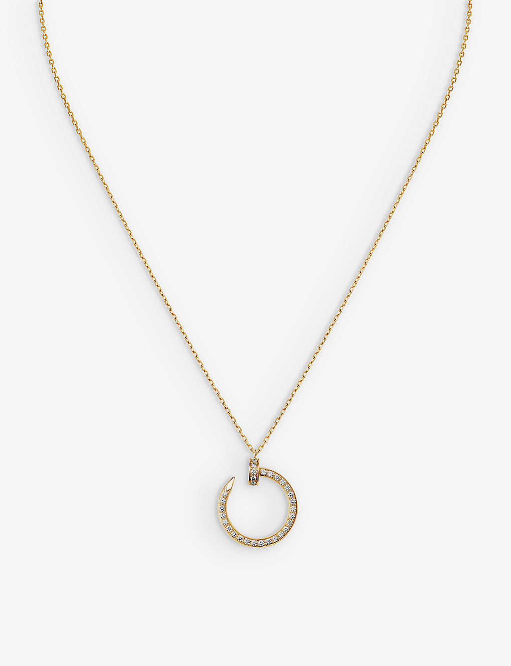 Cartier Womens Yellow Gold Juste Un Clou 18ct Yellow-gold And 0.38ct Diamond Pendant Necklace