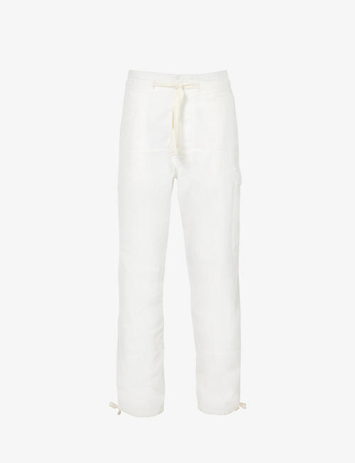 POLO RALPH LAUREN: Cargo straight-leg relaxed-fit cotton trousers