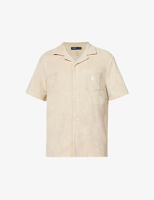 POLO RALPH LAUREN: Logo-embroidered classic-fit cotton-blend shirt