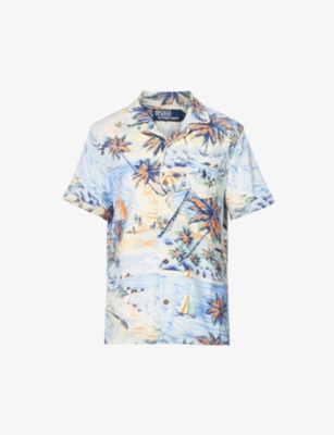 POLO RALPH LAUREN - Hawaiian-print cotton-blend shirt | Selfridges.com