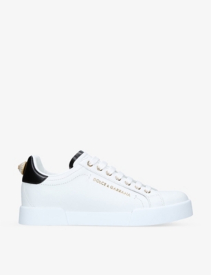 DOLCE & GABBANA: Portofino Light leather low-top trainers