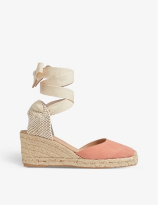 lk bennett patent wedges