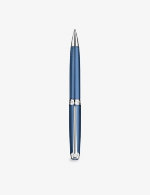 CARAN DACHE: Leman rhodium-plated brass ballpoint pen