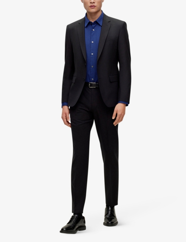 Single-breasted slim-fit stretch-virgin wool suit