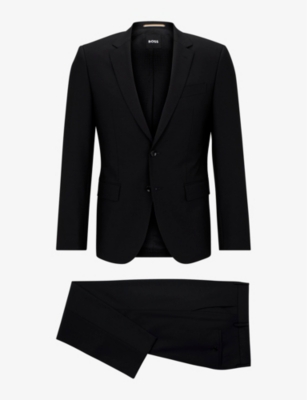 BOSS: Single-breasted slim-fit stretch-virgin wool suit