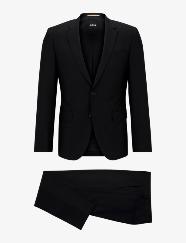 Single-breasted slim-fit stretch-virgin wool suit
