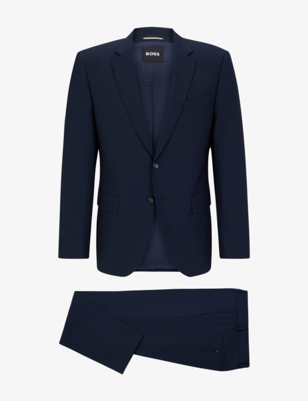 Single-breasted slim-fit stretch-virgin wool suit