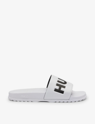 HUGO: Logo-embossed rubber sandals