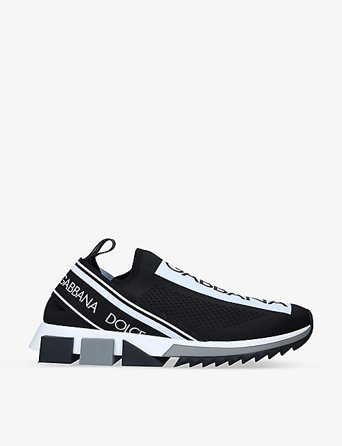 DOLCE和GABBANA：Sorrento 徽标织带网面低帮运动鞋
