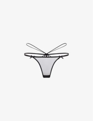 AGENT PROVOCATEUR: Zella Trixie low-rise mesh thong