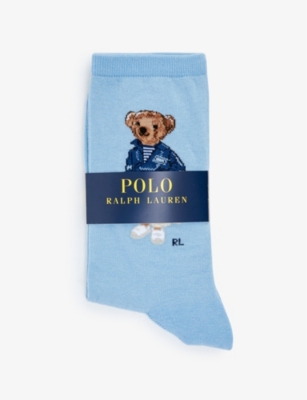 POLO RALPH LAUREN - Bear cotton-blend socks 
