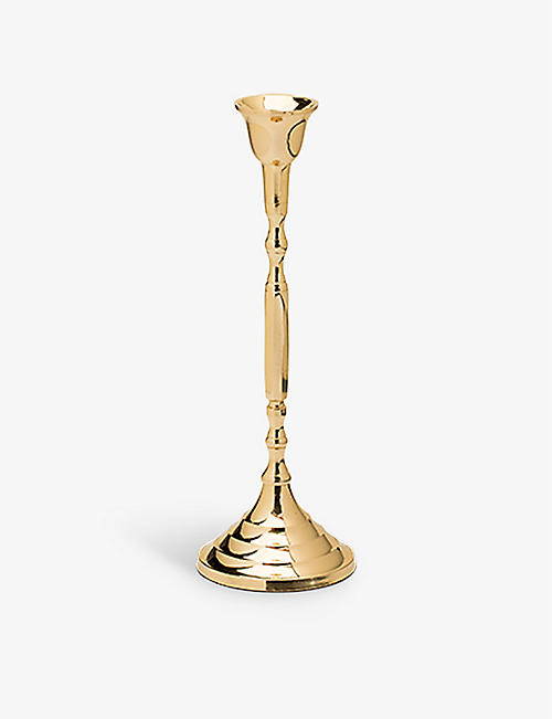 ANNA + NINA: Tall brass candle holder 23cm