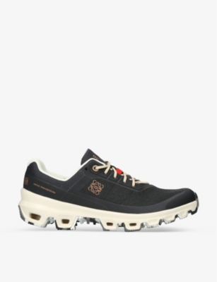 Loewe + On Cloudventure Recycled-canvas And Mesh Sneakers In Black