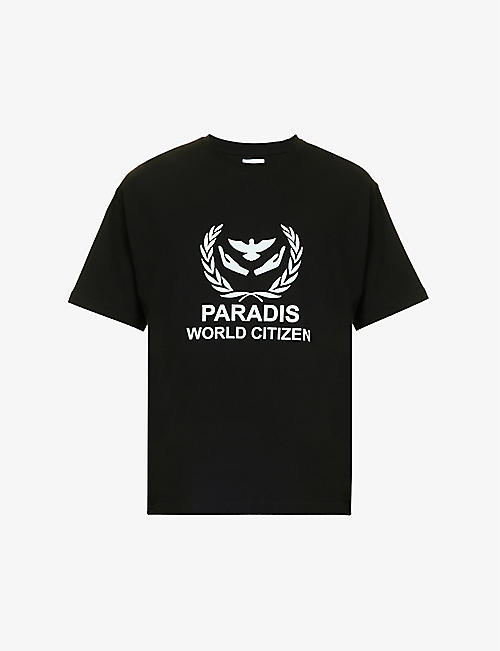 3.PARADIS: World Citizen 图案印花休闲版平纹针织棉 T 恤
