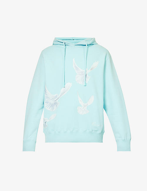 3.PARADIS: Graphic-print relaxed-fit cotton-jersey hoody