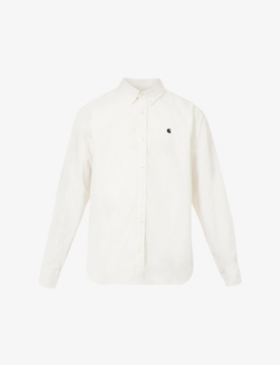 Carhartt Wip Mens Wax Madison Brand-embroidered Cotton Shirt