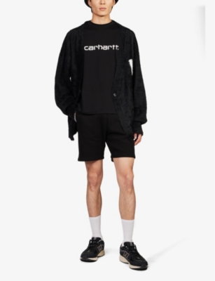 Carhartt Logo-print Crew-neck T-shirt In Black