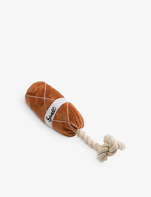 FRENCH BANDIT: Sausage woven dog toy 30cm