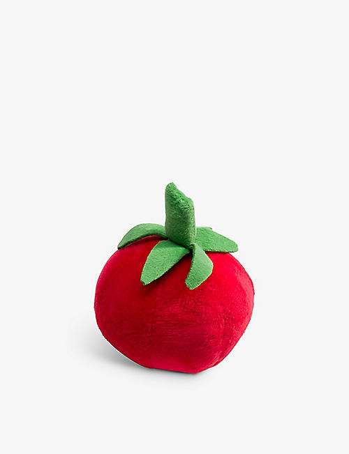 FRENCH BANDIT: Tomato soft woven dog toy 6.5cm