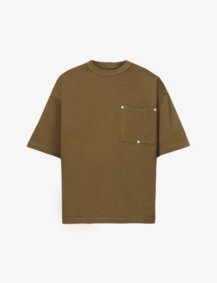 BOTTEGA VENETA BOTTEGA VENETA MEN'S LIANA PATCH-POCKET BOXY-FIT COTTON-JERSEY T-SHIRT,65750392
